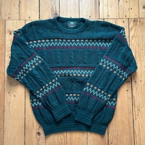 Vintage Jantzen Men's Knit Crewneck Sweater